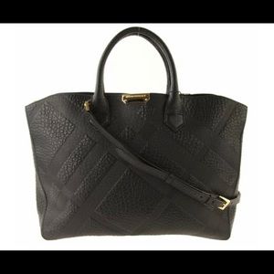 Burberry Medium Dewsburry Black Leather Tote